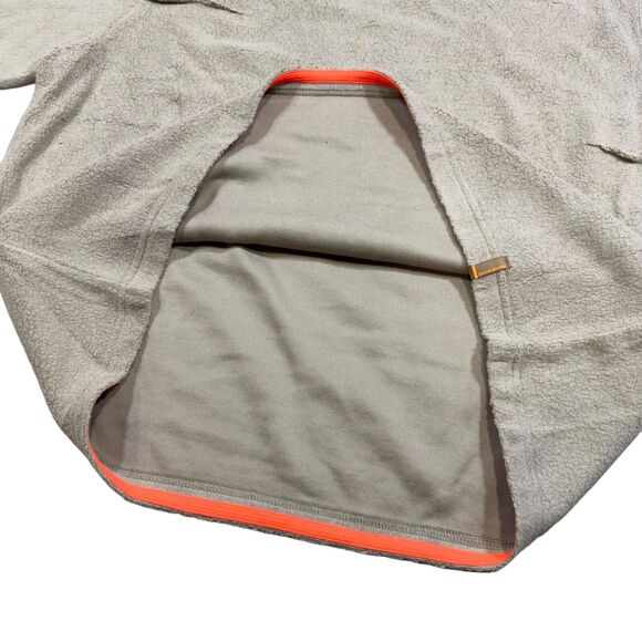 DKNY Jeans Sweater Men's 2XL Taupe Fleece Long Sleeve Insulated Cotton Pullover - Picture 3 of 8